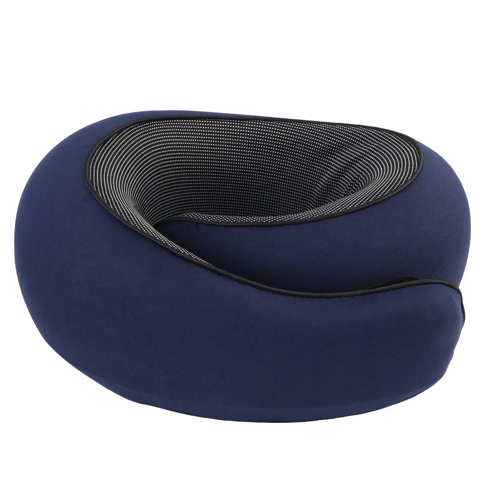 Travel Neck Pillow Portable U-Shaped Pillow Memory Foam Snail Pillow Travel Neck Support Soft Noon Break Sleep Pillows
